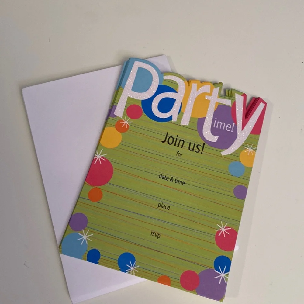 Ten (10) Party invitations 🎉🥳🎉🥳